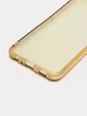 Золотой силиконовый с блестками усиленный чехол Samsung S22/S22plus/S22ultra/A12/A32