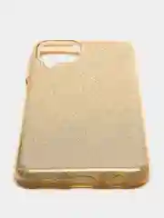 Золотой силиконовый с блестками усиленный чехол Samsung S22/S22plus/S22ultra/A12/A32