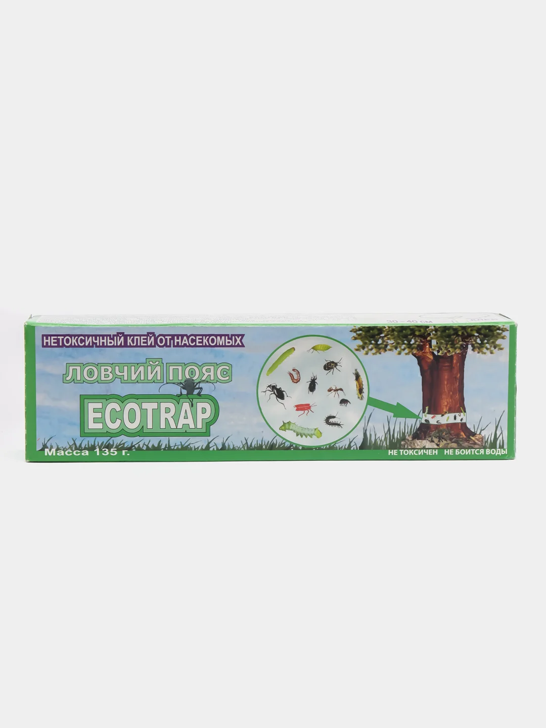 Клей от грызунов и насекомых-вредителей ECOTRAP, ловчий пояс, 135г