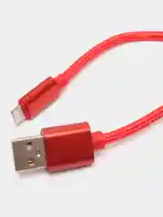 Красный плетеный зарядный кабель на iPhone, зарядка Lightning, 1 и 2 м