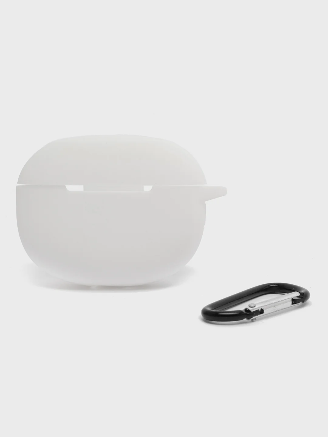 Белый чехол на Realme Buds Air 3 для беспроводных наушников КАРТОФАН силиконовый матовый