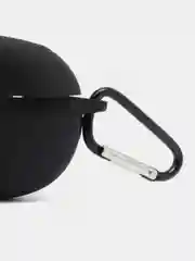 Черный чехол на Realme Buds Air 3 для беспроводных наушников КАРТОФАН силиконовый матовый