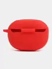 Красный чехол на Realme Buds Air 3 для беспроводных наушников КАРТОФАН силиконовый матовый