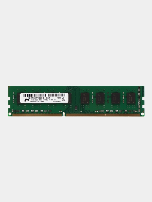 Оперативная память для компьютера Micron DDR3, 4 ГБ, 1333 MHz, DIMM PC3-10600U