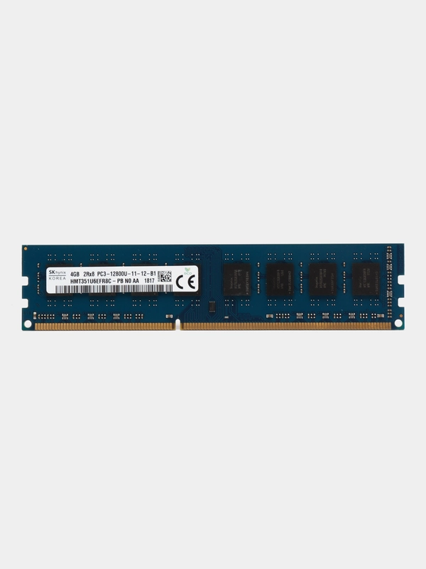 Оперативная память для компьютера Hynix DDR3, 4 Гб, 1600 MHz, DIMM PC3-12800U 1x4 ГБ