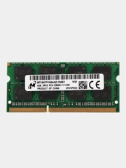 Оперативная память для ноутбука Micron DDR3, 4 ГБ, 1600 MHz, SO-DIMM PC3-12800U