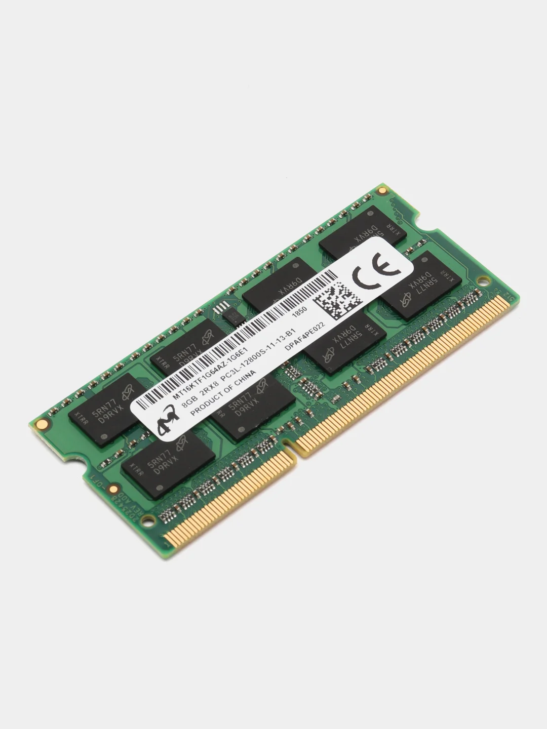 Оперативная память Micron DDR3L, 8 ГБ, 1600, MHz SO-DIMM, PC3-12800U, для ноутбука