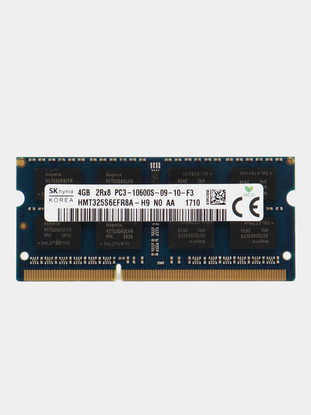 Оперативная память для ноутбука Hynix DDR3, 4 ГБ, 1333 MHz, SO-DIMM PC3-10600U