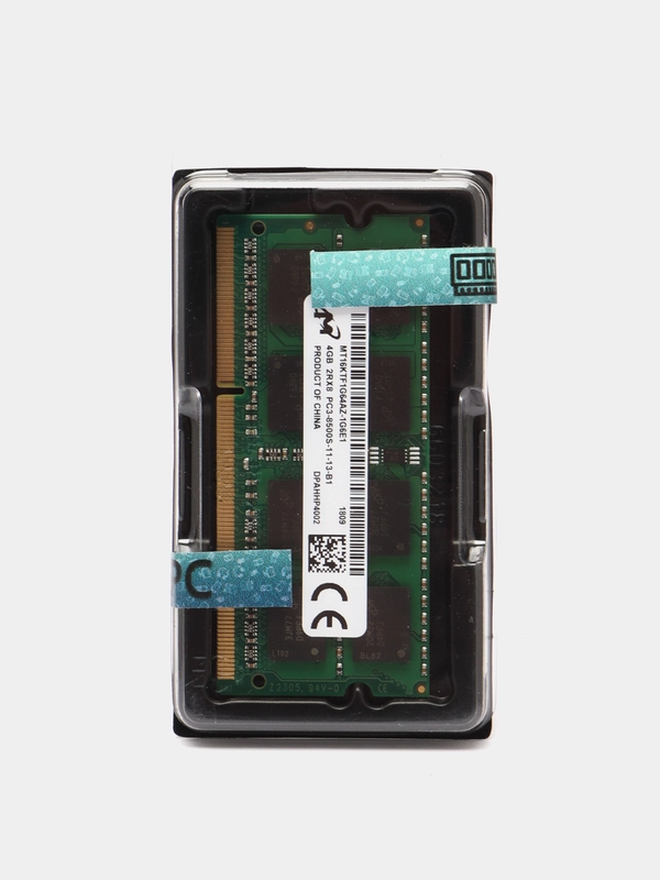 Оперативная память для ноутбука Micron DDR3, 4 Гб, 1066 MHz, SO-DIMM PC3-8500U