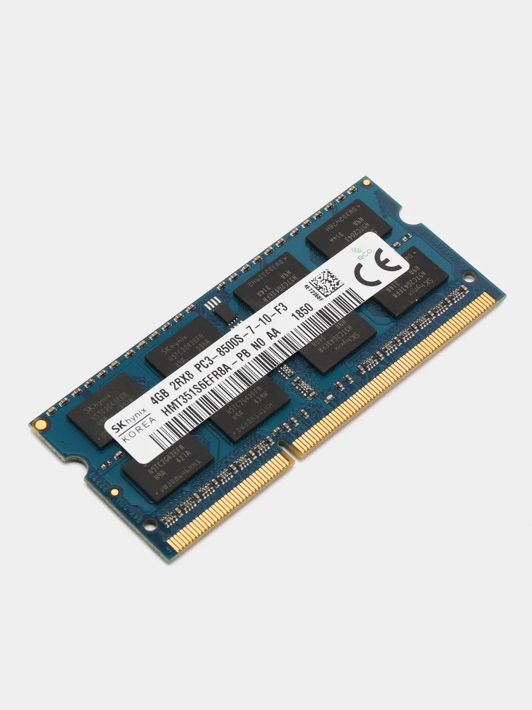 Оперативная память Hynix DDR3, 4 Гб, 1066 MHz, SO-DIMM PC3-8500U, для ноутбука