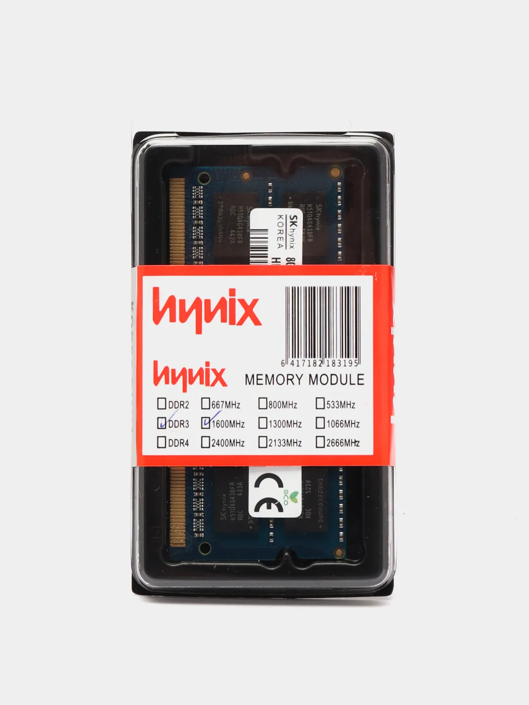 Оперативная память для ноутбука Hynix DDR3L, 8 ГБ, 1600, MHz SO-DIMM,  PC3-12800U купить по цене 1499 ? в интернет-магазине KazanExpress