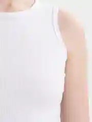 Бежевый топ женский, в рубчик