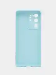 Голубой чехол для Samsung Galaxy S20, S20 Plus, S20 Ultra (c20), силиконовый, c защитой камеры
