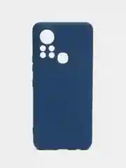Темно-синий чехол силиконовый для Infinix Hot 11S (Инфиникс Хот 11С), Silicone Cover