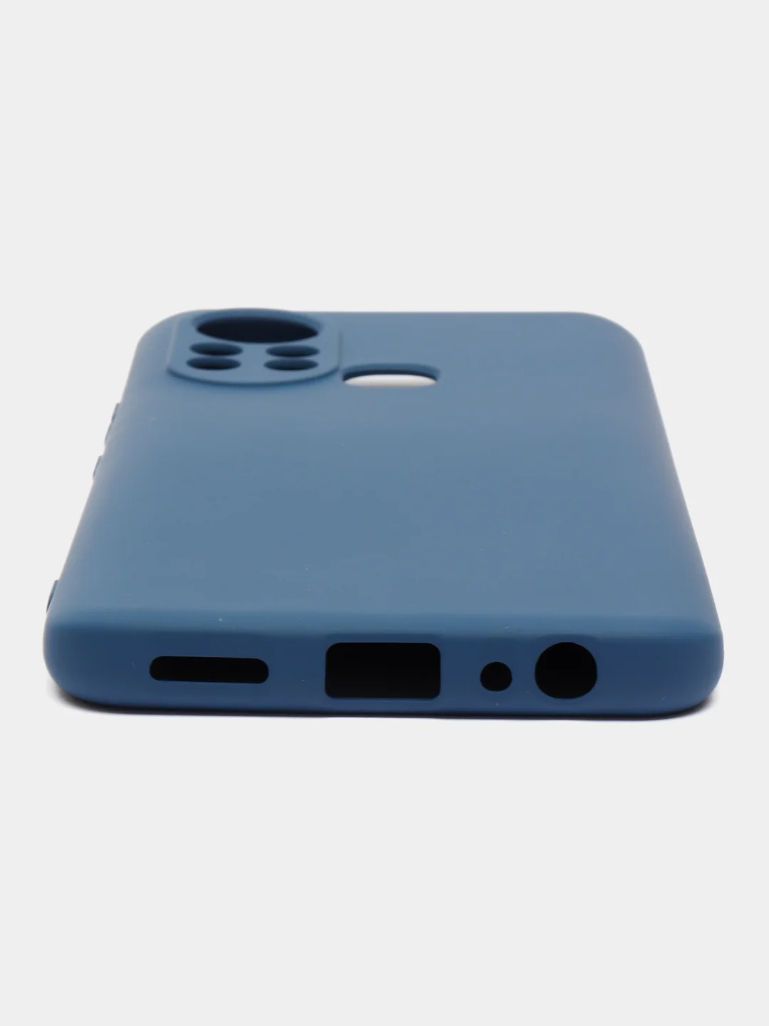 Темно-синий чехол силиконовый для Infinix Hot 11S (Инфиникс Хот 11С), Silicone Cover