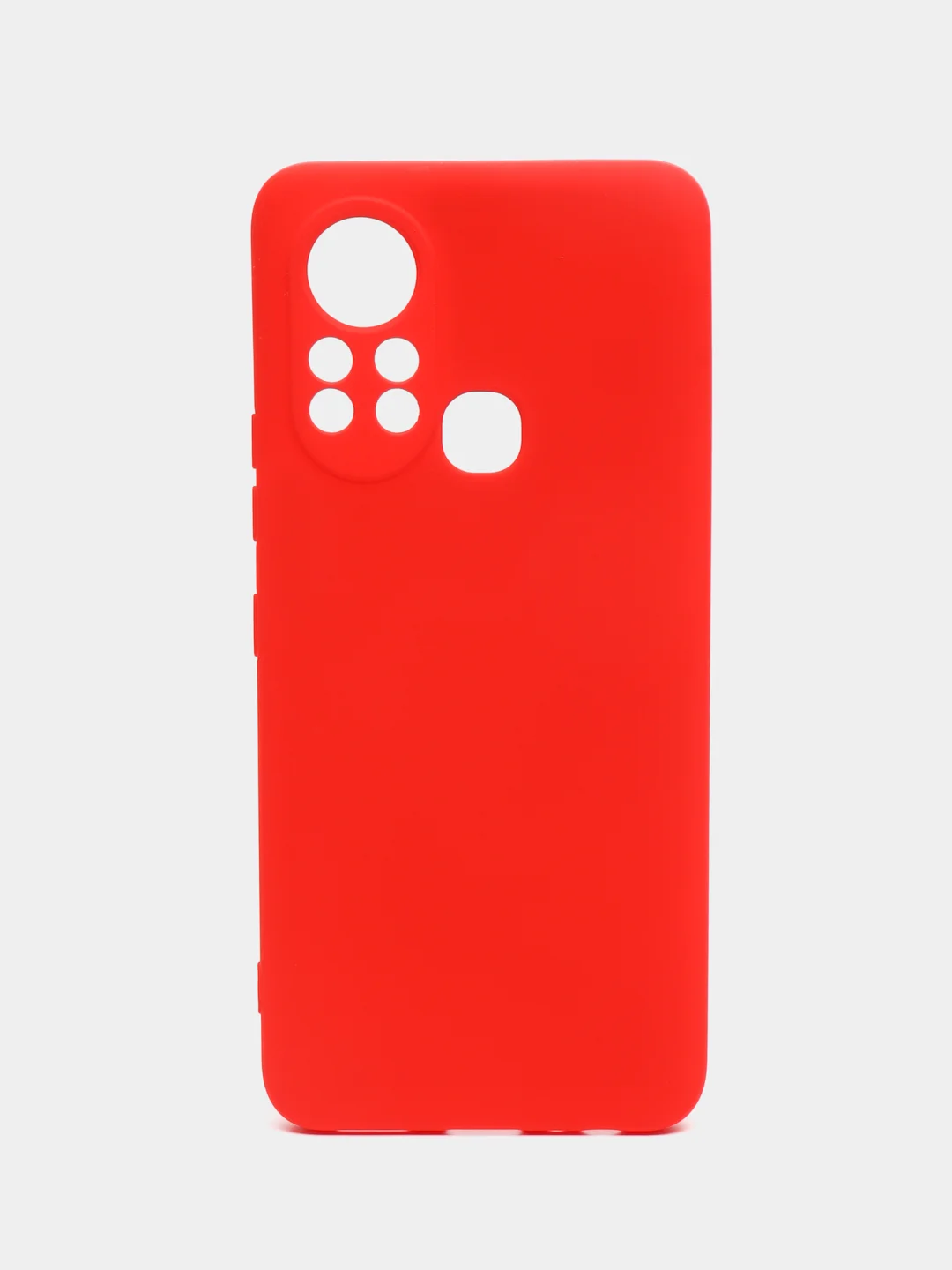 Красный чехол силиконовый для Infinix Hot 11S (Инфиникс Хот 11С), Silicone Cover