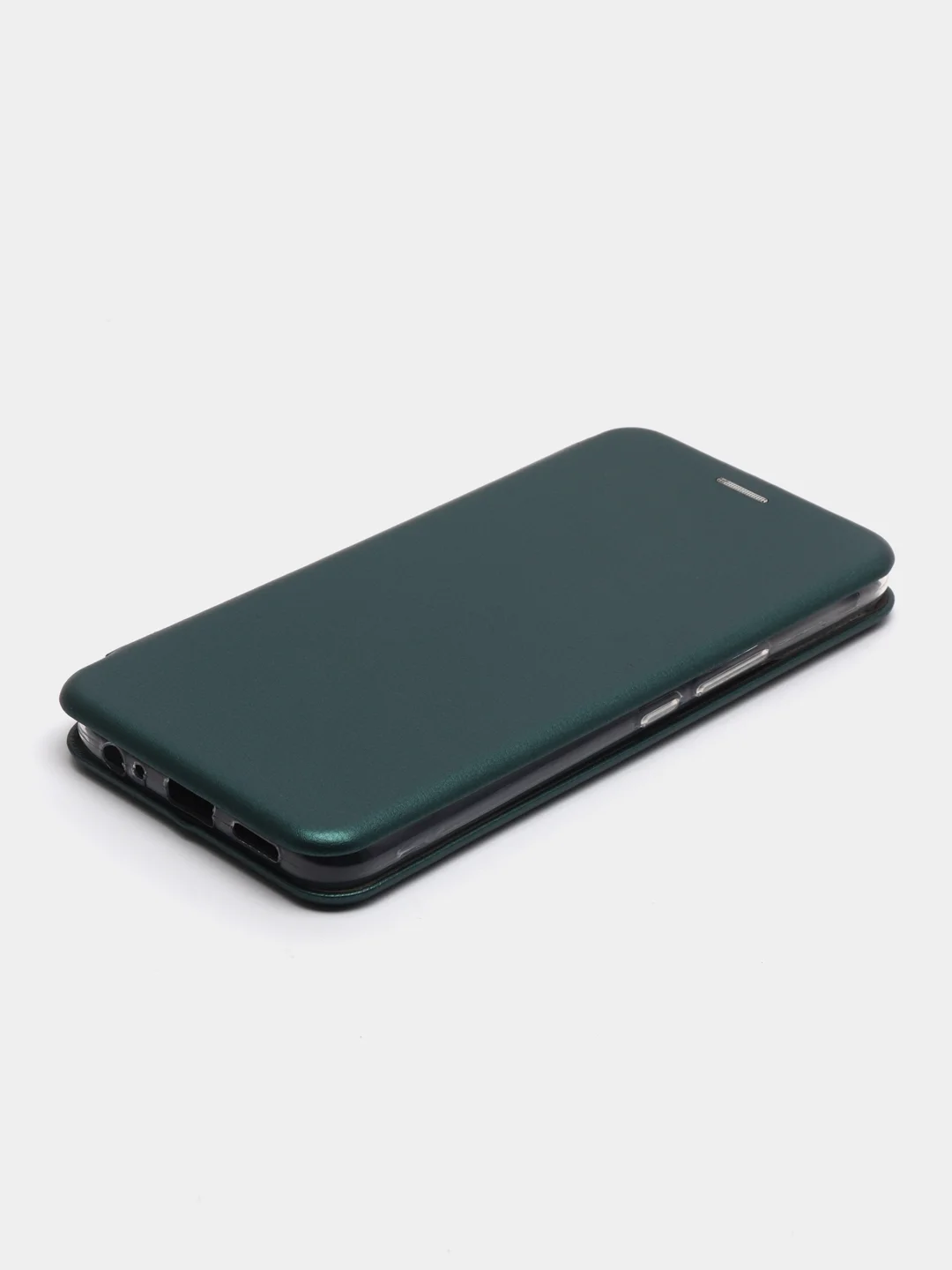 Тёмно-зелёный чехол-книжка для Tecno Spark 8C / Spark Go 2022 (Техно Спарк 8С / Спарк Го 2022)