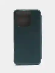 Тёмно-зелёный чехол-книжка для Tecno Spark 8C / Spark Go 2022 (Техно Спарк 8С / Спарк Го 2022)