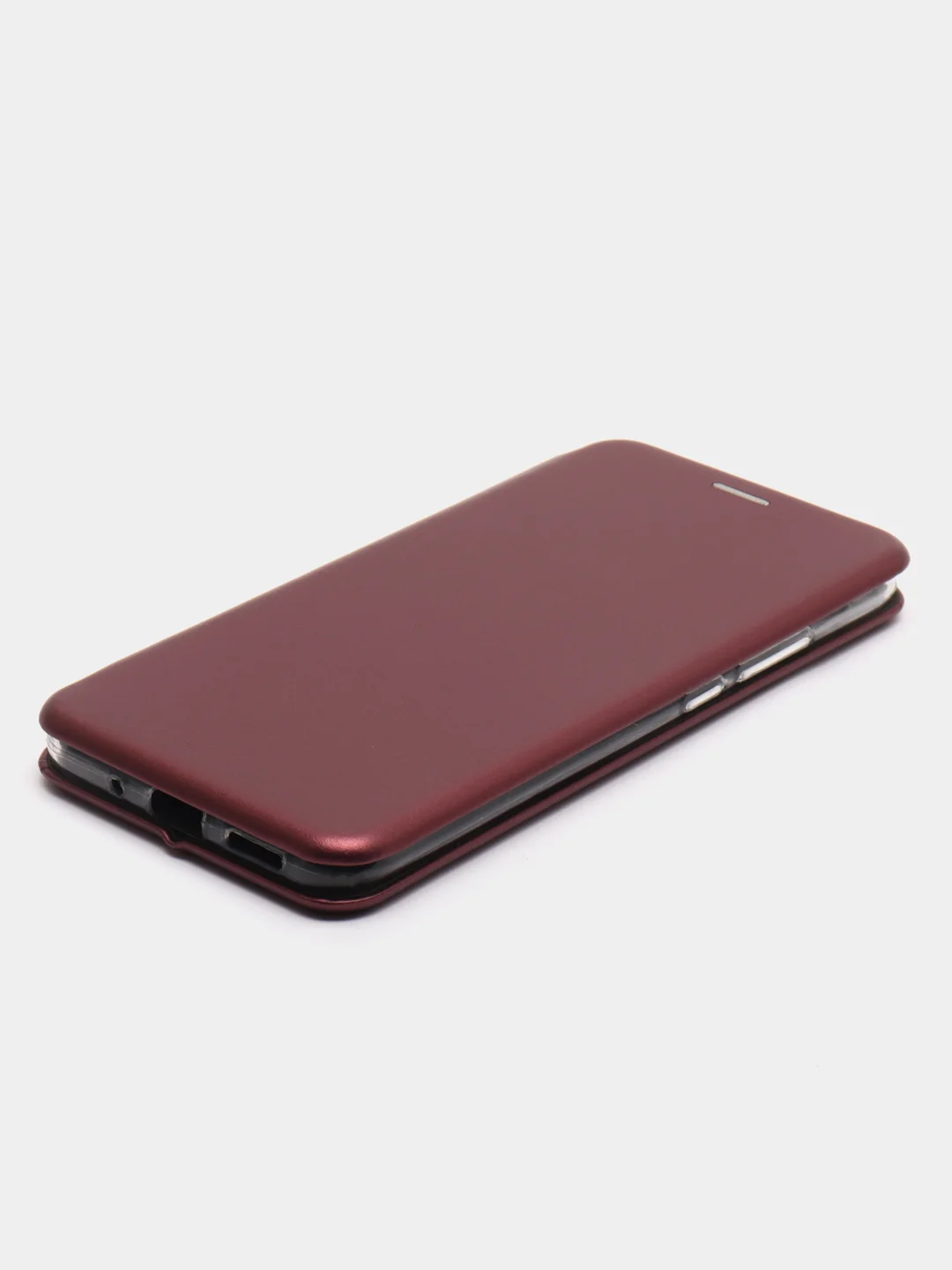 Бордовый чехол-книжка для Xiaomi Redmi 9A  (Сяоми редми 9А)