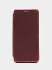 Бордовый чехол-книжка для Xiaomi Redmi 9A  (Сяоми редми 9А)