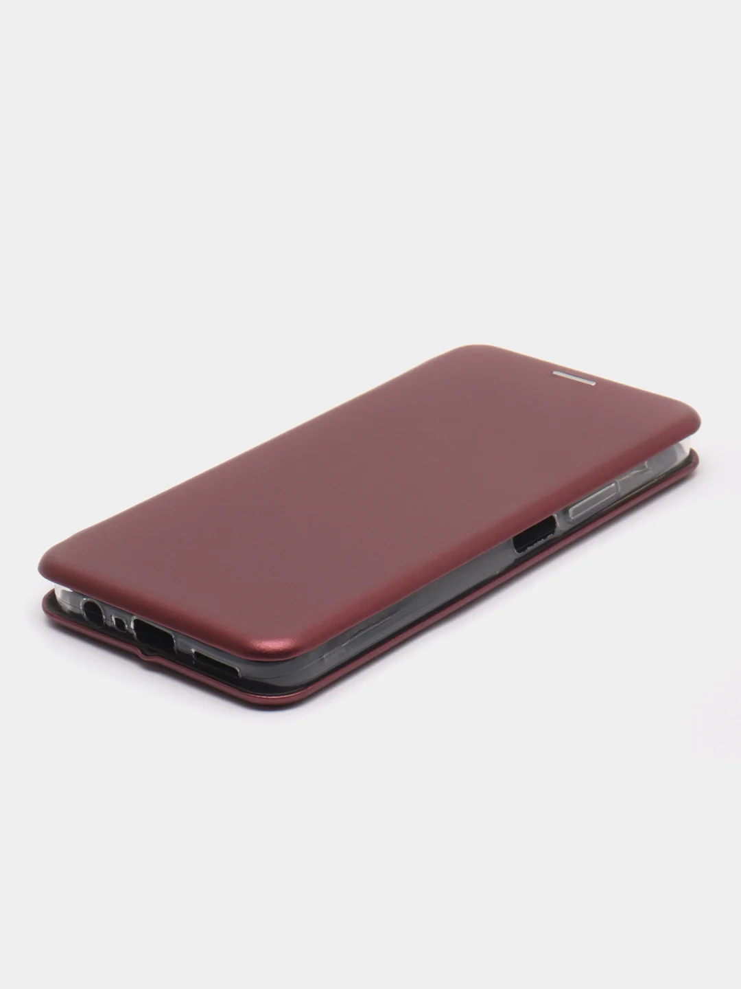 Бордовый чехол-книжка для Realme C33 (Реалми С33)