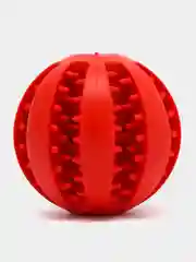 Красный игрушка 2 в 1, мяч для чистки зубов и кормушка для собак