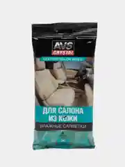 Влажные салфетки для салона из кожи AVS, 25 штук