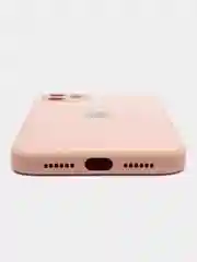 Пудровый чехол для iPhone 11, силиконовый, со стеклянной панелью