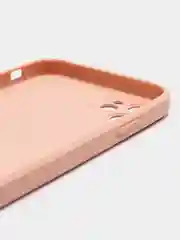 Пудровый чехол для iPhone 11, силиконовый, со стеклянной панелью