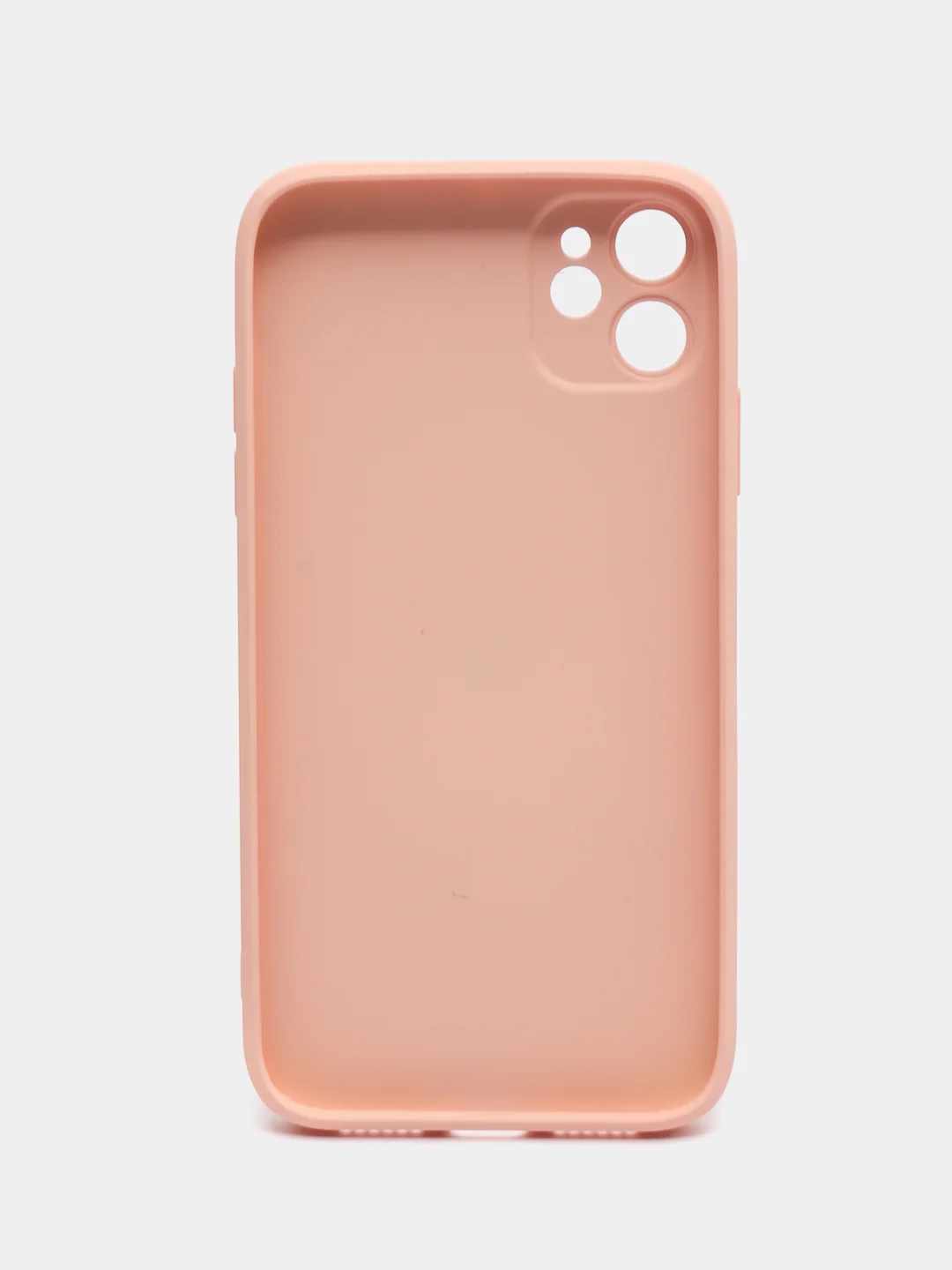 Пудровый чехол для iPhone 11, силиконовый, со стеклянной панелью