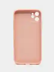 Пудровый чехол для iPhone 11, силиконовый, со стеклянной панелью