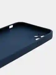 Синий чехол для iPhone 11, силиконовый, со стеклянной панелью