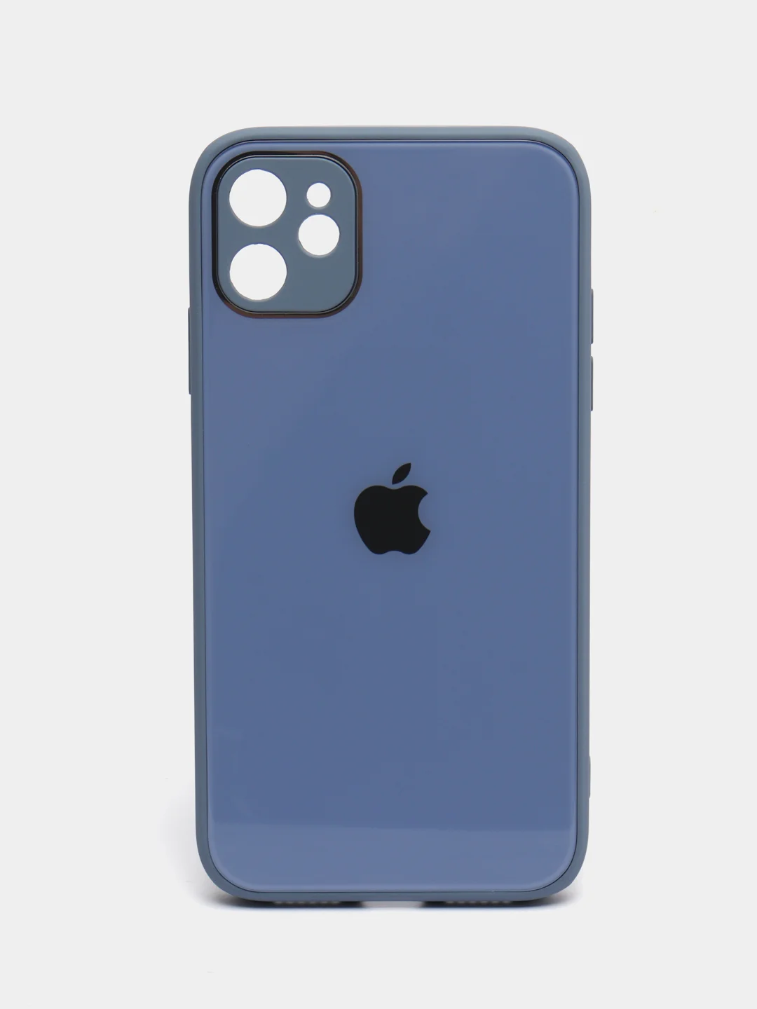Лазурный чехол для iPhone 11, силиконовый, со стеклянной панелью
