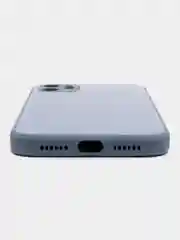 Лазурный чехол для iPhone 11, силиконовый, со стеклянной панелью
