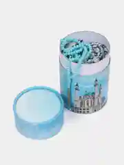 Голубой читай-коран / Тубус подарочный для Мусульман с мечетью Кул-Шариф