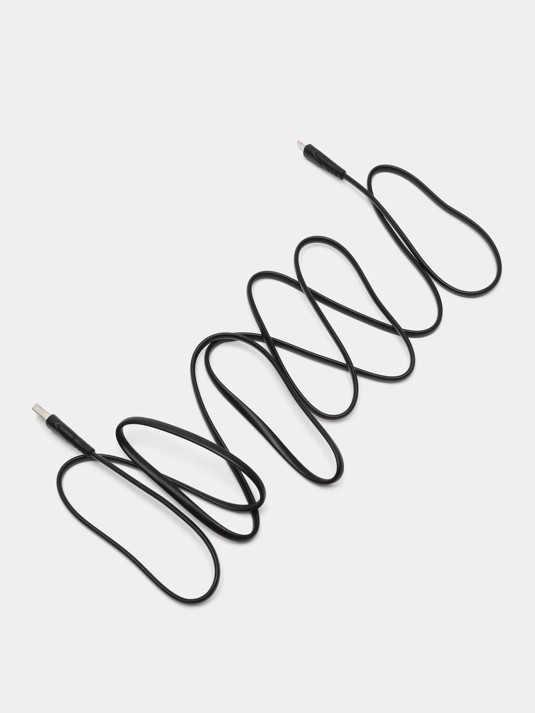 Черный кабель 2 МЕТРА СИЛИКОНОВЫЙ МЯГКИЙ провод зарядник iPhone, Lightning, Micro Type-C USB шнур