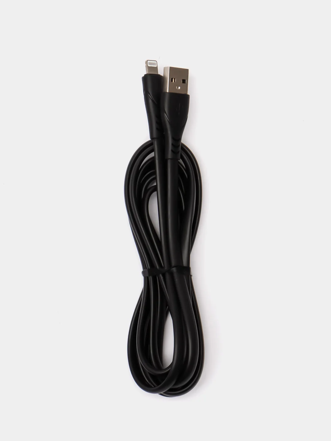 Черный кабель 2 МЕТРА СИЛИКОНОВЫЙ МЯГКИЙ провод зарядник iPhone, Lightning, Micro Type-C USB шнур