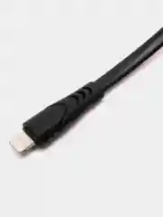 Черный кабель 2 МЕТРА СИЛИКОНОВЫЙ МЯГКИЙ провод зарядник iPhone, Lightning, Micro Type-C USB шнур