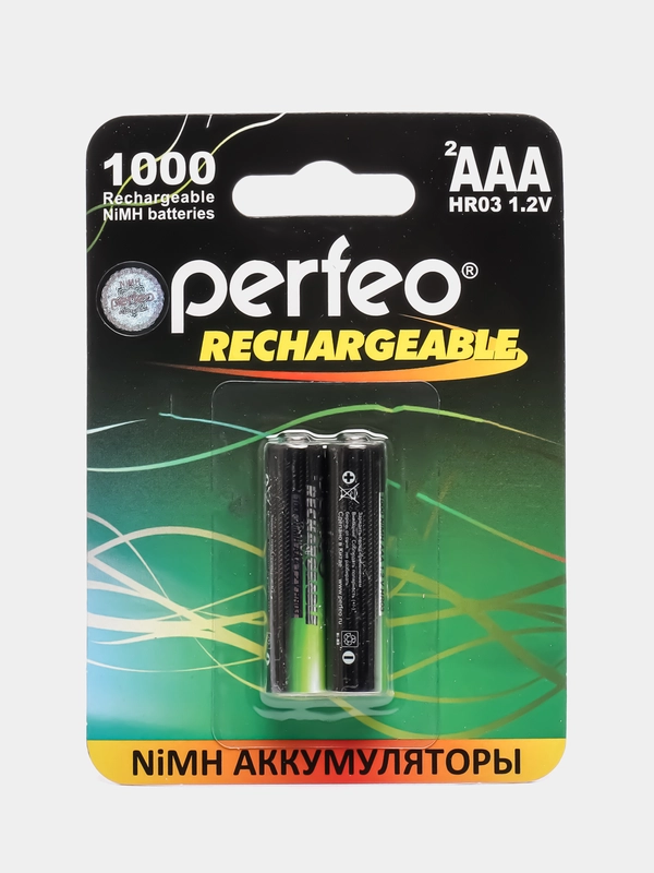 Аккумуляторные батарейки ААА Perfeo Ni-MH, 1000 mah, мизинчиковые