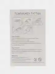 Бирюзовый переводная татуировка, 12*8 см