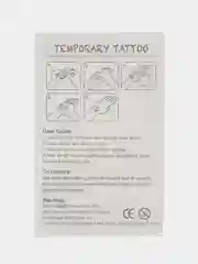 Желтый переводная татуировка, 12*8 см