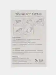 Голубой переводная татуировка, 12*8 см