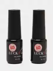 База + топ Luckylak medium с липким слоем для ногтей набор для маникюра и педикюра