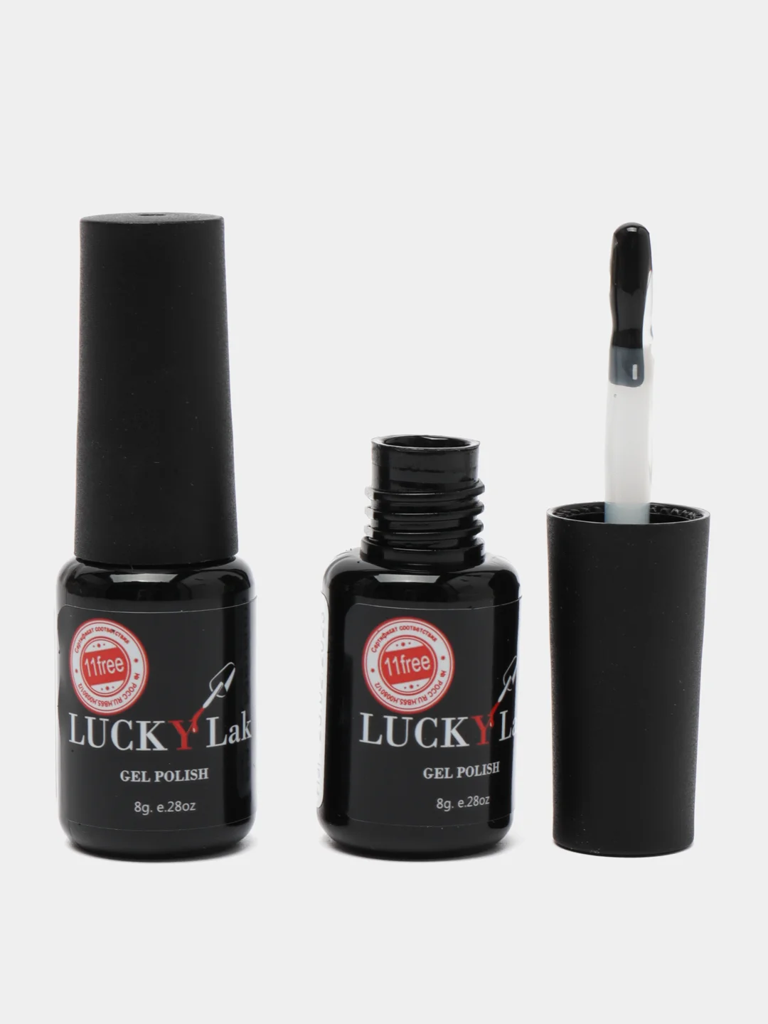 База + топ Luckylak medium с липким слоем для ногтей набор для маникюра и педикюра