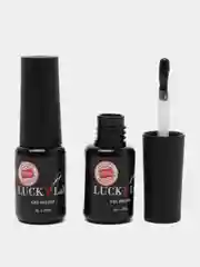 База + топ Luckylak medium с липким слоем для ногтей набор для маникюра и педикюра