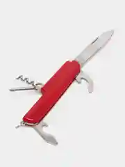 Бордовый нож складной туристический