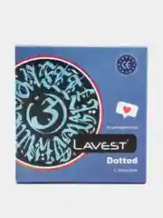 Lavest Dotted, розовые презервативы, с точечной структурой стенок, 3 шт