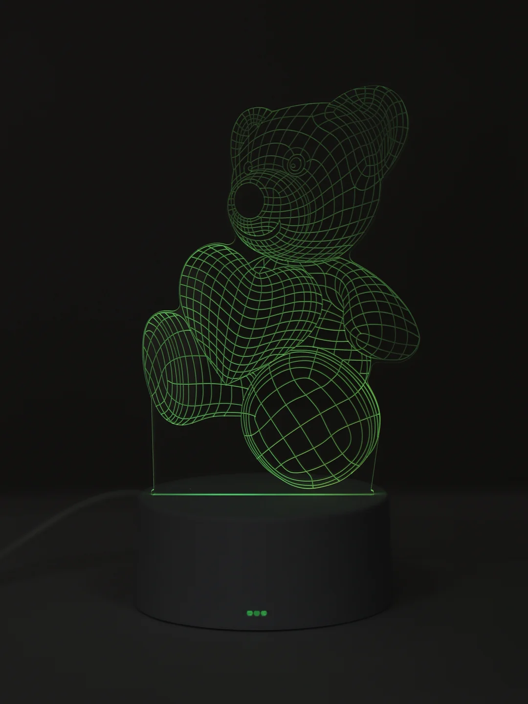 Светильник 3D, ночник, с пультом, 16 цветов