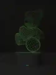 Светильник 3D, ночник, с пультом, 16 цветов