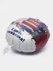 Фольгированный воздушный шар "С Днем Рождения!", Буба, 45 х 45 см